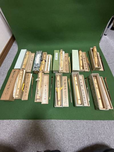 立花大亀・義山・積応・他　大徳寺　茶杓まとめて　茶道具