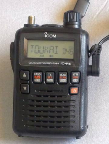 アイコム IC-R6 　エアバンドスペシャル　ジャンク　クローニングケーブル　セット