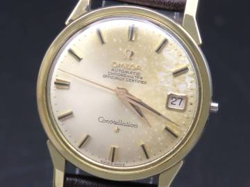 1円～! ジャンク品★正規品 OMEGA オメガ コンステレーション GP SS クロノメーター 自動巻き デイト メンズ腕時計 PPKLG2154