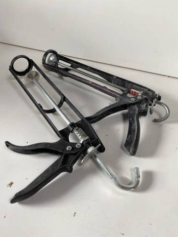 ④o131◆Tajima タジマ◆コーキングガン 2点セット 中古品 工具 DIY用品 接着 補修 溶接 コーキング剤 用品