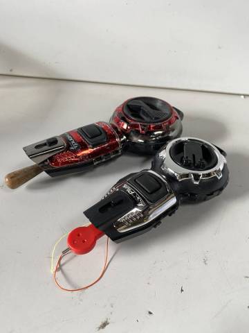 ④o132◆シンワ◆ハンディ墨つぼ Jr.Plus TOUGH-LINE 手巻 レッド ブラック セット 工具 DIY用品 測定器 中古品