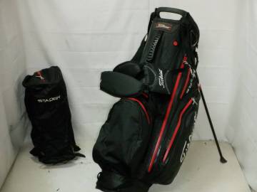 Titleist タイトリスト STADRY 9.0型 防水機能 アスリート プロモデル スタンド★中古★(BKxWH)ゴルフ キャディバック