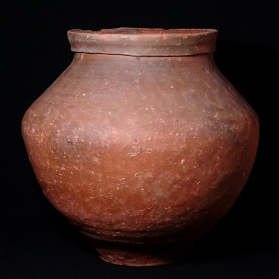 慶應◆14世紀 鎌倉時代後期 古常滑焼締大壷 大甕 胴径42㎝ 高さ41.5㎝ 六古窯古陶磁器不識壷