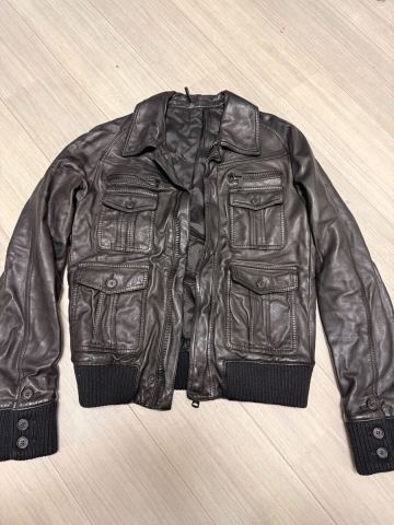 ディオールオム 4ポケットレザージャケット:エディスリマン エディ期 Dior HOMME Christian Dior Size 44 