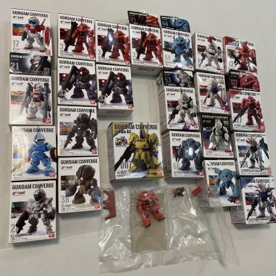 ガンダムコンバージ GUNDAM CONVERGE 食玩　まとめ売り　24個+おまけ　#plus02 +007 ジオ the-o 26 99 100 121 サザビー ザク フィギュア