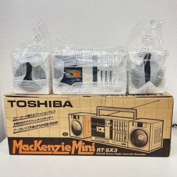 未使用品 TOSHIBA 東芝 RT-SX3 MacKenzie Mini 東芝ステレオラジオカセットレコーダー ラジカセ 保管品 取説 元箱