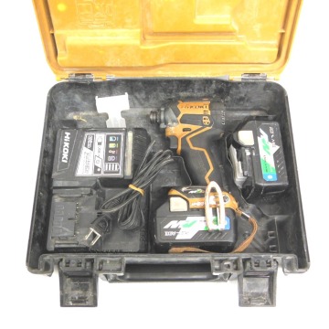 NA45921 ハイコーキ コードレス インパクトドライバ WH36DC 充電器・バッテリー×2付き HiKOKi ジャンク品