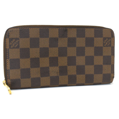 1円◆LOUIS VUITTON ルイヴィトン ジッピーウォレット ジッピーウォレット 長財布 N60015 ダミエ ブラウン◆E.Cmr.pS-21
