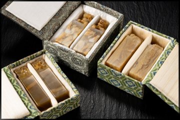 ◆天香楼◆ 巴林石 鈕付対章印材 3組　経年時代物 唐物AJ2103