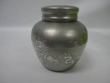 工芸祭 さつま岩切 茶筒 ① 錫製品 