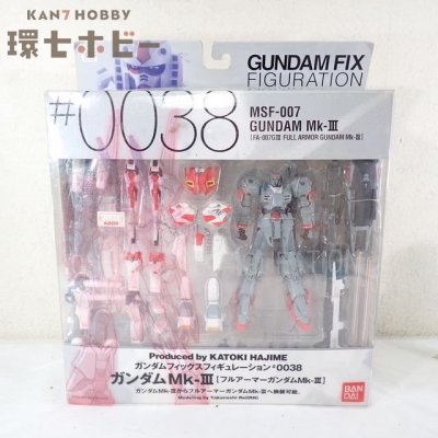 0QU3◆本体未使用? バンダイ 機動戦士ガンダム GFF #0038 MSF-007 ガンダムMk-3 フルアーマーガンダム フィギュア 外箱難 送:80