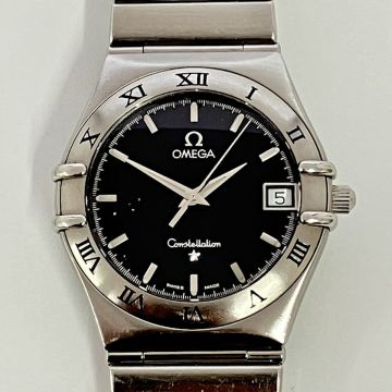 ■yy7184-1 162 OMEGA オメガ Constellation コンステレーション 1552/862 ネイビー文字盤 デイト メンズ腕時計 腕周り約17cm ジャンク品
