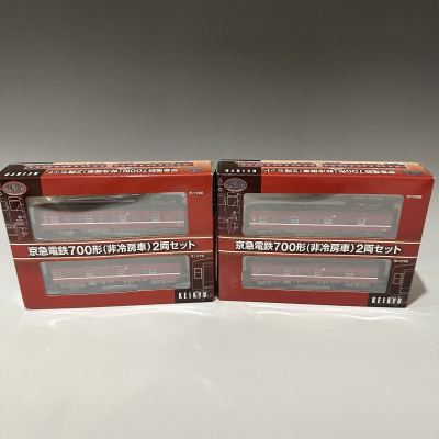 鉄道コレクション(鉄コレ) 京急電鉄700形(非冷房車) 2両セット 総合車両製作所 電車市場限定(動力無し) Nゲージ 鉄道模型 まとめ2点