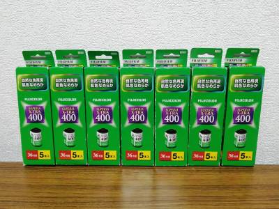 FUJIFILM フィルム まとめ SUPERIA X-TRA 400 36枚撮 5本入り 計7点 期限切れ 保管品