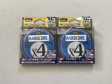 デュエル【ハードコア X4　0.5号　200m　5色カラー】２個セット