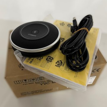 【万博サーキュラー市場ミャク市!】拡張マイク/ヤマハ/YVC-MIC1000EX/数量1台/サイズ136(W)×36(H)×136(D)(mm)【A-01-0003】