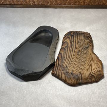 硯 蒼龍石 和硯 蓋付き 文房具 書道具 古硯 すずり 端渓硯 文房四宝 書道 すずり 老坑 古硯