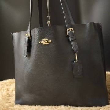 1円~【極美品】コーチ COACH トートバッグ ビジネスバッグ メンズ 手提げ 肩掛け A4 PC 書類鞄 ブリーフケース ブラック レザー