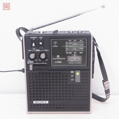ソニー SONY ICF-5500A スカイセンサー AM/SW/FM BCLラジオ Skysensor【20