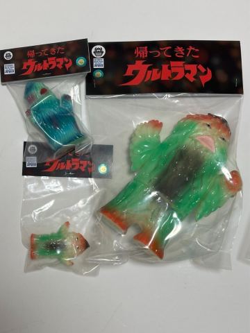 ザザーン ソフビ　3体セット　グッドアイデア 帰ってきたウルトラマン ホビーラウンド　goodidea sofubi sofvi ソフビ