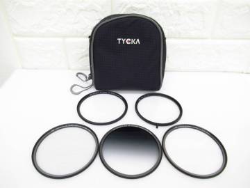 11D194EK9◇H&Y マグネティック フィルター 82mm BLACK MIST/WHITE PROMIST/SHORT 6X CROSS/BALANCER GND16/KANI HASEO 77mm 計5枚◇中古