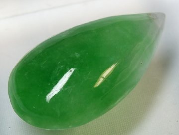 １円～▲▽■龍香堂■ミャンマー氷種翡翠トップ雫型３８ｍｍ即決ｅ18*△▼