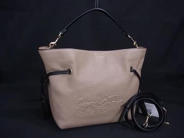 1円■極美品■COACH コーチ CA164 ホースアンドキャリッジアンディ レザー 2WAY クロスボディ ハンドバッグ ショルダー ブラウン系 BQ2054