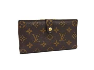 1円 ■美品■ LOUIS VUITTON ルイヴィトン T61217 モノグラム コンチネンタルクラッチ アメリカ限定 二つ折り 長財布 ブラウン系 FV3689