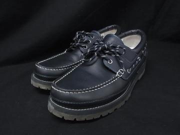 1円 ■美品■LOUIS VUITTON ルイヴィトン 2017年 アメリカズカップ レザー ローファー サイズ 10 (約28cm) 靴 シューズ ネイビー系 FT2444