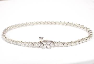 定価390万円超 TIFFANY ティファニー ヴィクトリア プラチナブレスレット ダイヤ3.08ct テニスブレスレット レディース
