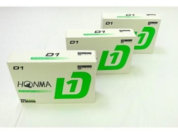 1円スタート 本間ゴルフ ゴルフボール 4cm 3ダース 36球 高初速 高耐久 飛距離アップ アライメントデザイン BT2401 D1 グリーン A13306/JS