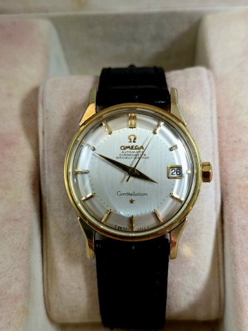 【TY004】 OMEGA オメガ コンステレーション Ref.168.005 Cal.561 ゴールドフレーム 14K x SS デイト 12角 自動巻き メンズ 腕時計