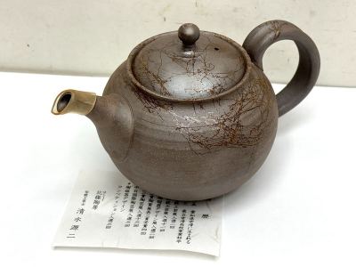 1円〜 北條陶房 清水源二 伝統工芸士 急須 茶道具 煎茶道具 常滑焼 名工 工芸品 茶器 茶注 造 作 在銘 とこなめ焼 陶磁器 希少 陶芸 