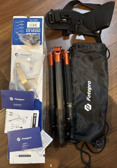 カーボン三脚 Fotopro X-4CN FPH-42Q