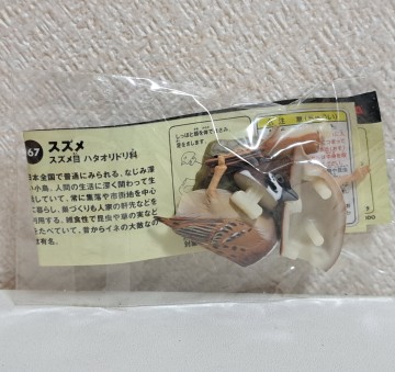 【同梱可能】 スズメ 海洋堂 ChocoQ チョコエッグ フィギュア 食玩 松村しのぶ 説明書 解説書付き