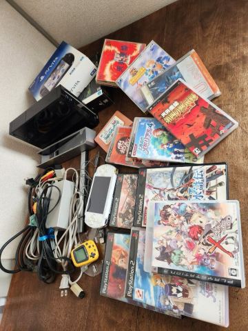 ジャンク ゲーム ソフト ゲーム機 まとめて セット PSP 1000 Nintendo ポケット ピカチュウ Wii PS2 PS3 PC 天外魔境 ときメモ 