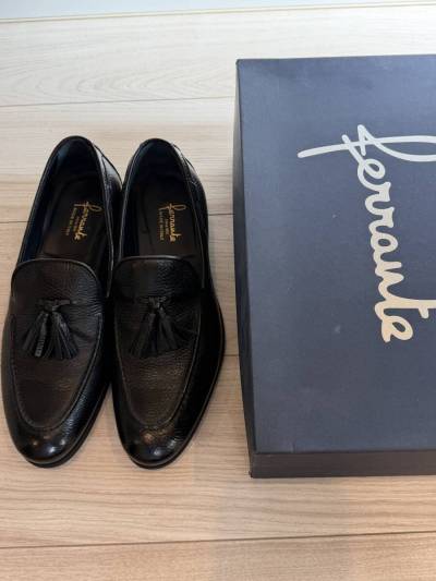 【2023年購入・送料無料】フェランテ　タッセルローファー　アルノー　ブラック　サイズ6.5 FERRANTE　ARNO　RASTY　NERO