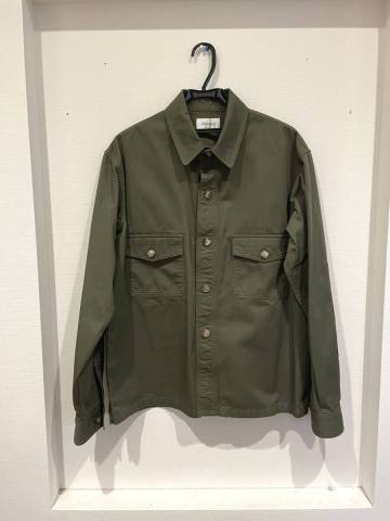サンローラン　メンズ　ミリタリーシャツ　オリーブ