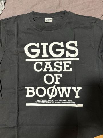 【美品、未使用】BOOWY オフィシャルTシャツ Lサイズ