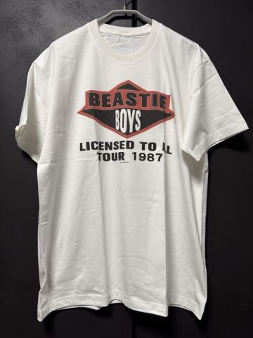 BEASTIE BOYS Licensed to ILL Tour 1987 T_shirts XL タグ無 ビースティーボーイズ　MCA マイクD DefJam HIPHOP RUN DMC