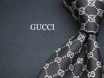 【GUCCI グッチ】 F2748 G ロゴ ブラック SILK ブランド ネクタイ 古着 良品 転売 仕入