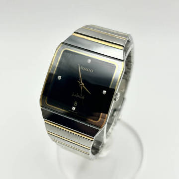1円〜 美品 ラドー 129.0266.3 ジュビリー 4Pダイヤ メンズ　クォーツ