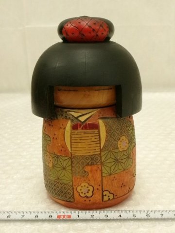 P6492 かずを 高見沢一夫 創作こけし 近代こけし 木工芸