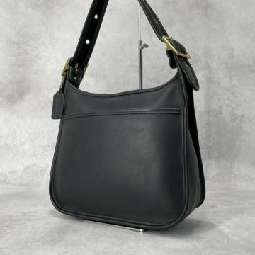 最高級◆COACH コーチ オールドコーチ ショルダーバッグ 本革 レザー ブラック 黒 メンズ レディース