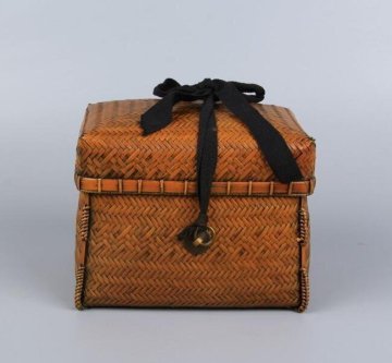 収納かご おしゃれ竹籠　竹工芸 編み 収納箱　小物入れ　茶道＊お菓子入れ