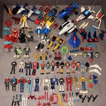 ● 稀少 当時物 ミクロマン アクロイヤー 旧タカラ コマンドカー タイレルマシン TAKARA ダイアクロン ロボット まとめ 大量 昭和レトロ