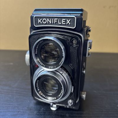 UTN986 KONIFLEX コニフレックス 二眼レフカメラ フィルムカメラ View Hexer F3.0/85mm Haxanon F3.5/85mm 動作未確認 現状品
