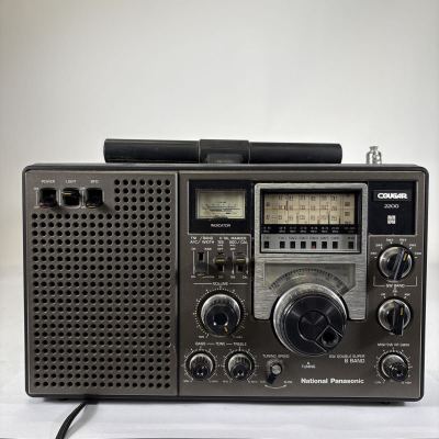 2510MK30 National Panasonic COUGAR RF-2200 ナショナル パナソニック ラジオ クーガー BCLラジオ 通電確認済み 動作未確認 現状品
