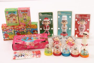 【18点】不二家 ペコちゃん ポコちゃん 首振り人形/ストラップ/スノードーム 等 キャラクター おもちゃ コレクション まとめ売り 4004-MM