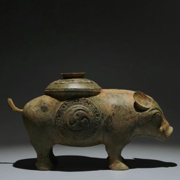 ◆羽彰・古美術◆Y0099西周時代 青銅器 青銅火紋豕尊 細密細工★古置物★古賞物★古擺件★蒐集家放出★唐物